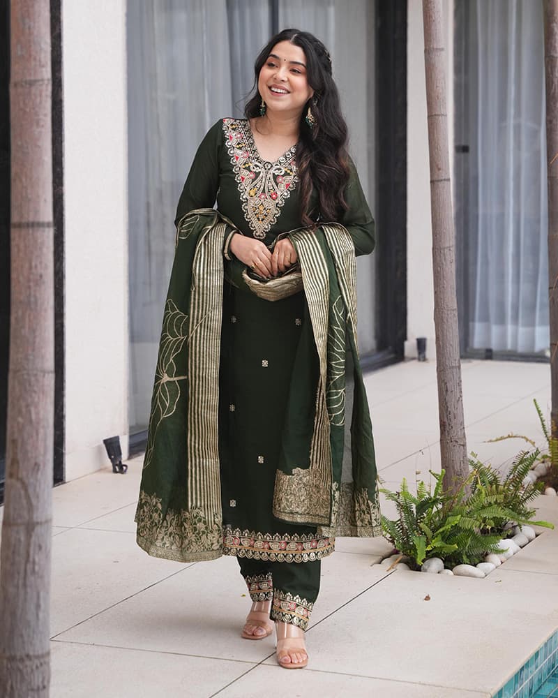 Three Piece Anarkali Suit