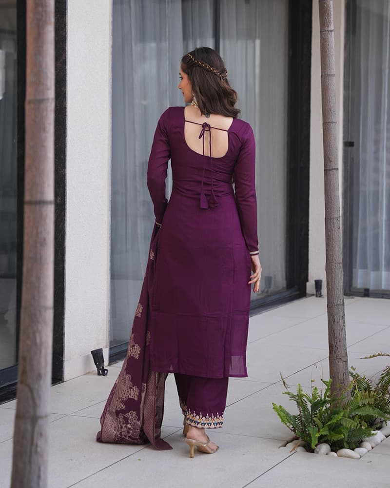 Three Piece Anarkali Suit