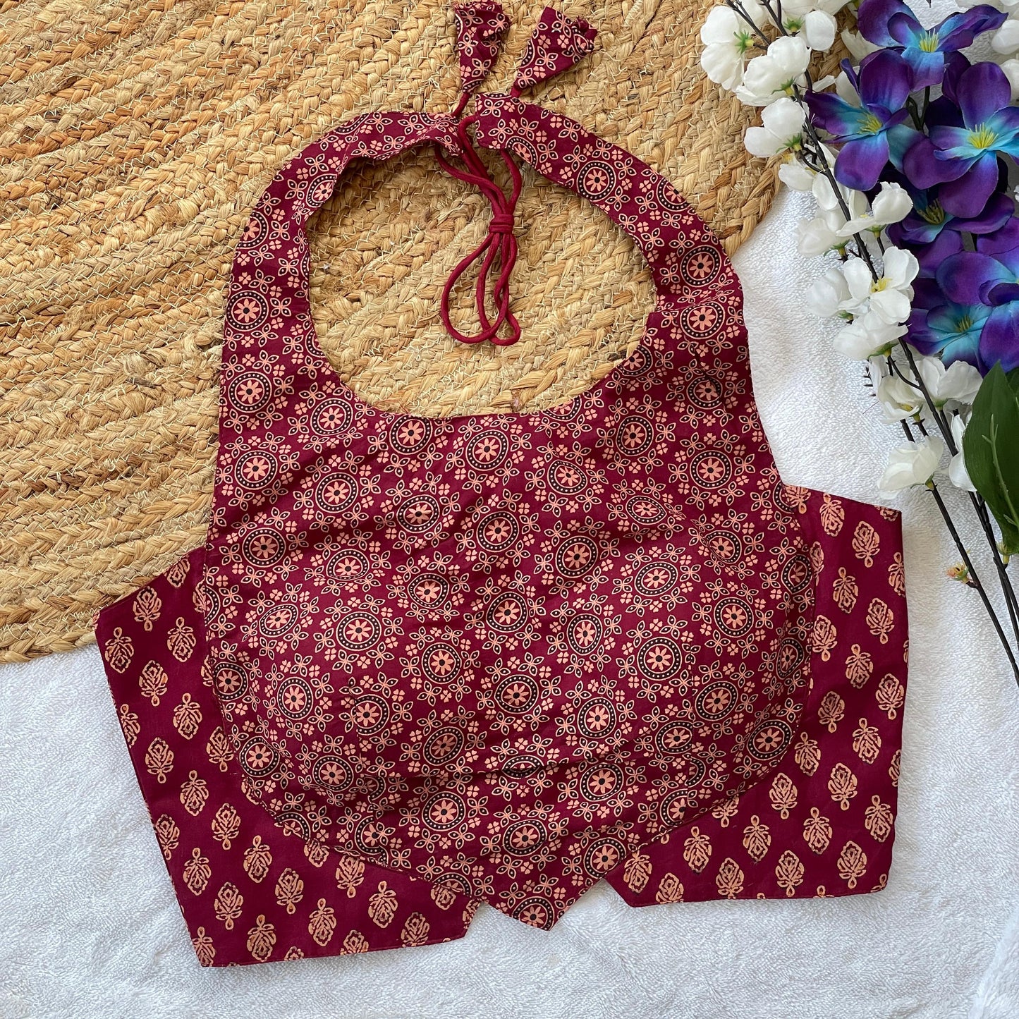 Ajrakh Cotton Blouse
