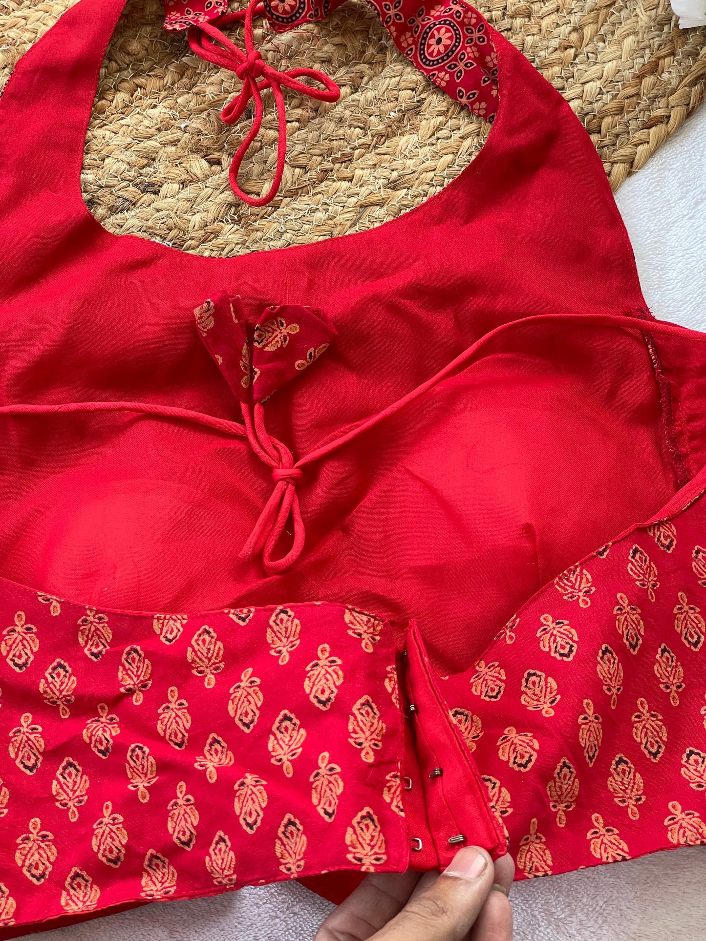 Ajrakh Cotton Blouse