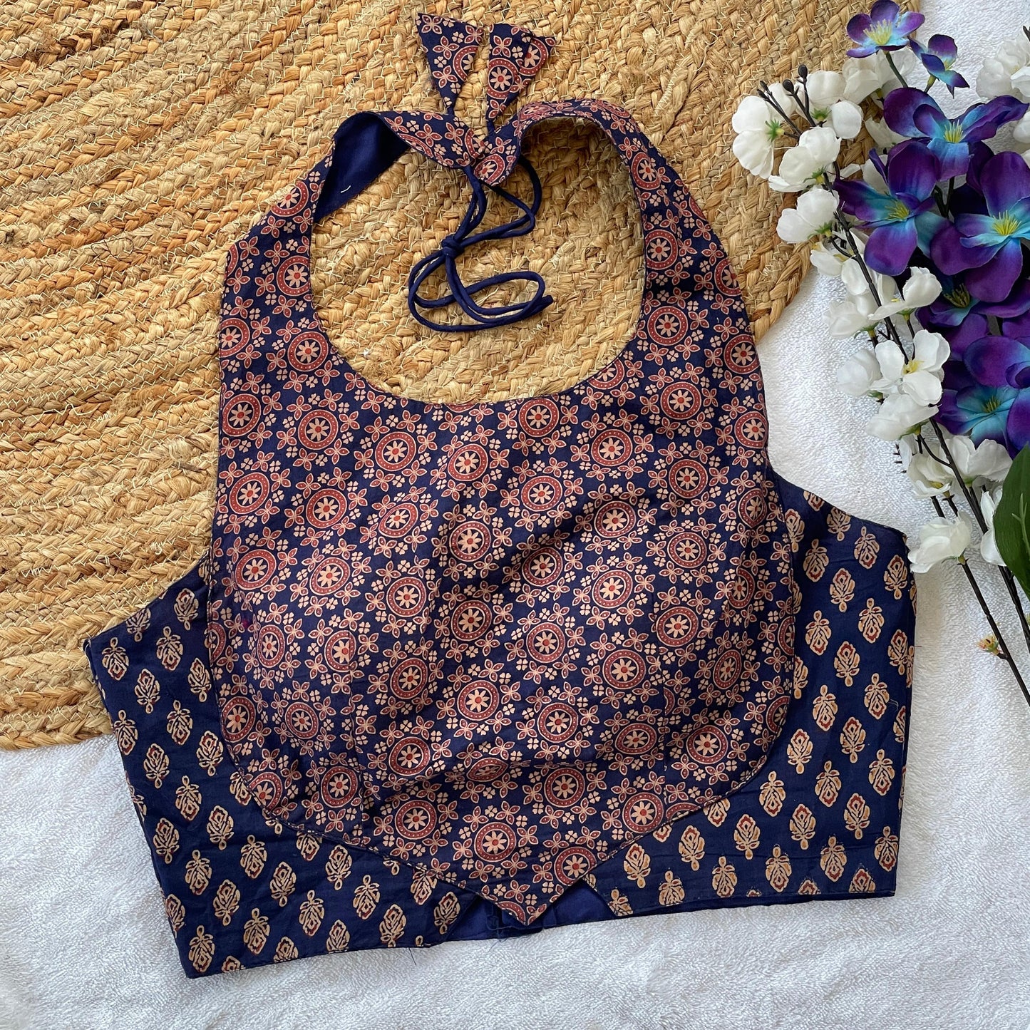 Ajrakh Cotton Blouse