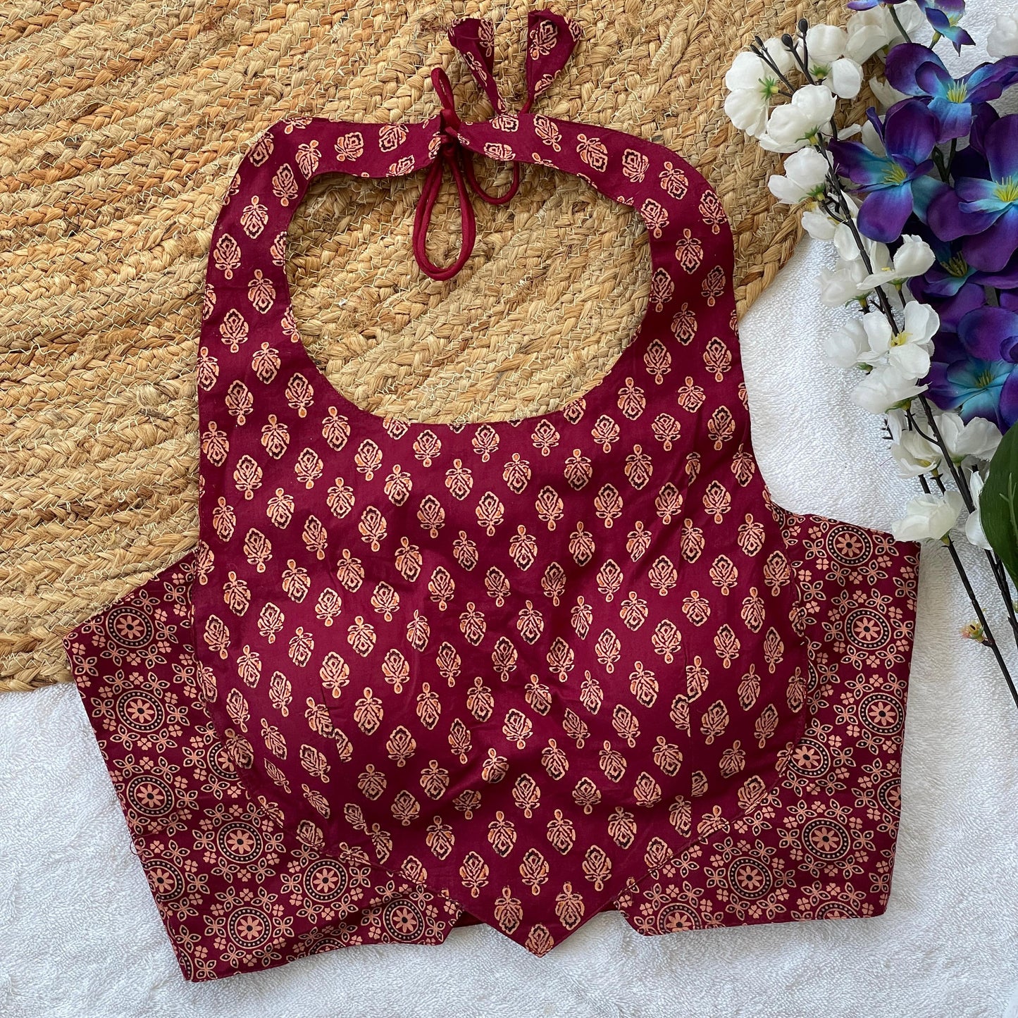 Ajrakh Cotton Blouse