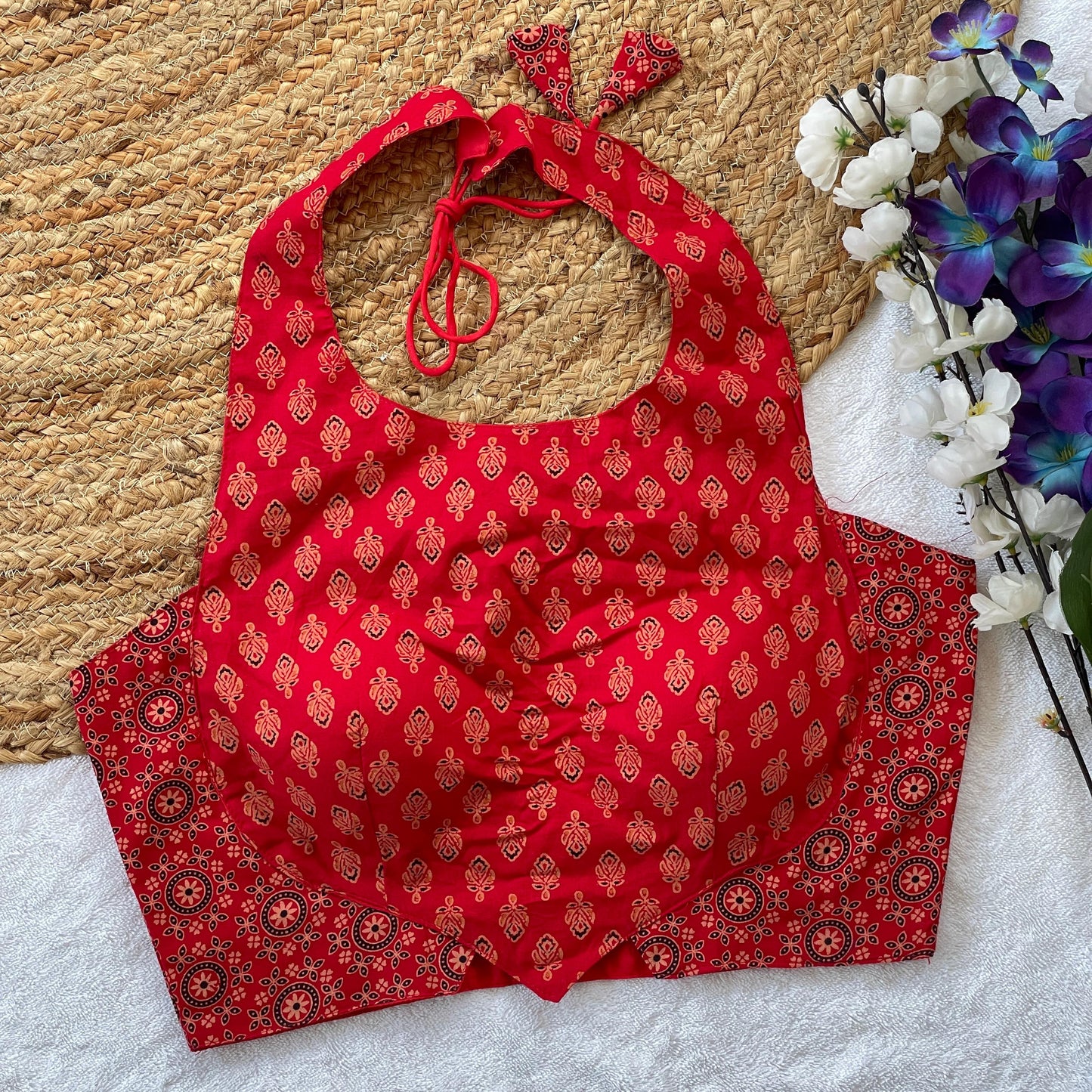 Ajrakh Cotton Blouse