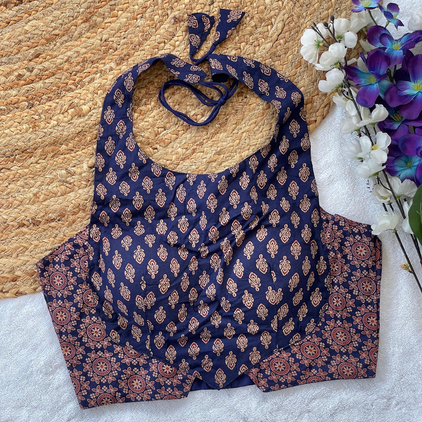 Ajrakh Cotton Blouse
