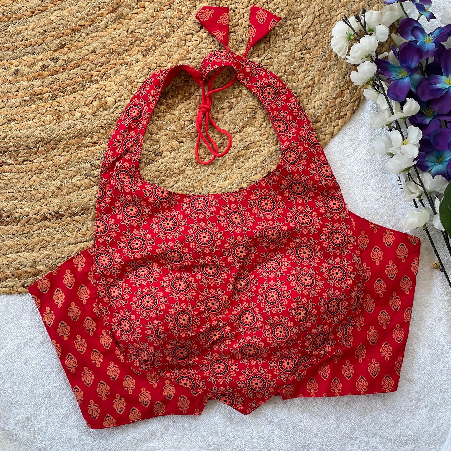 Ajrakh Cotton Blouse