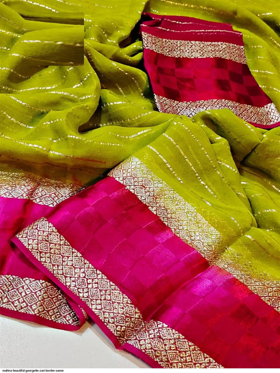 Pure Viscose Georgette Saree