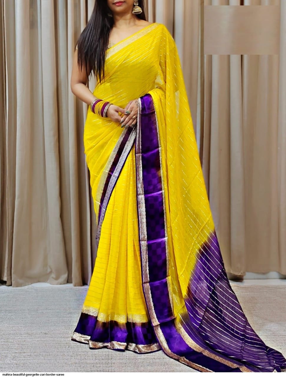 Pure Viscose Georgette Saree