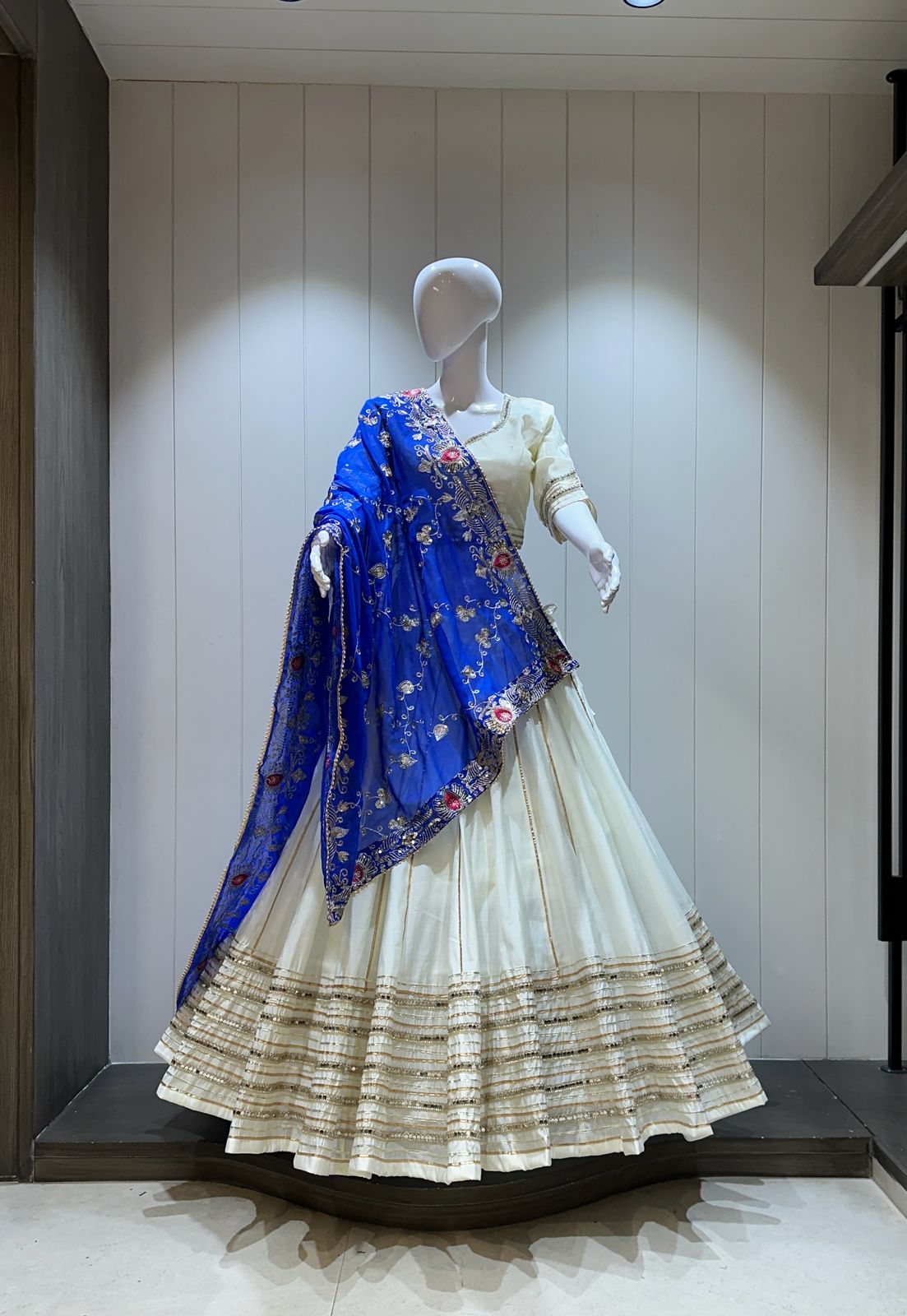 Pure Roman Silk Chaniya Choli