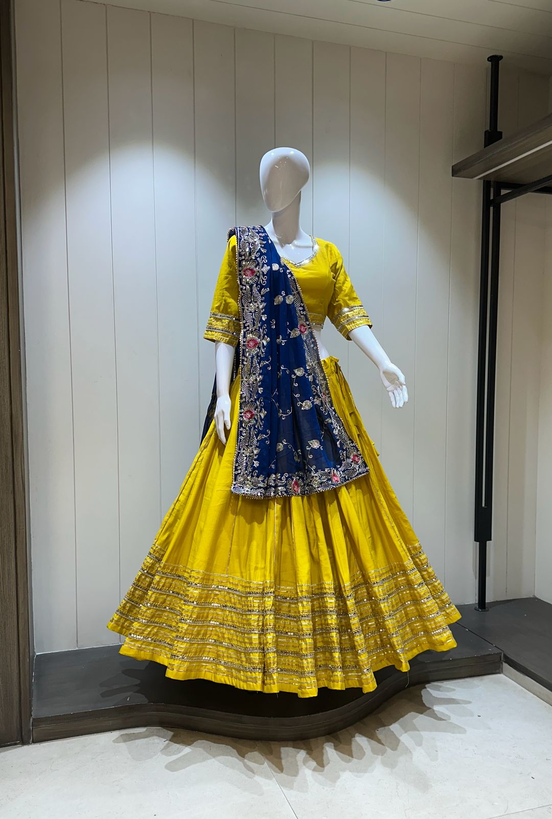 Pure Roman Silk Chaniya Choli