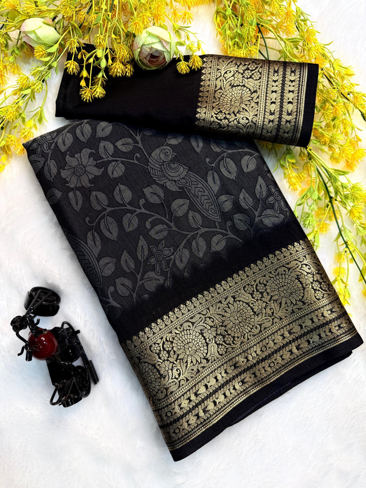 Qalamqari Design Saree