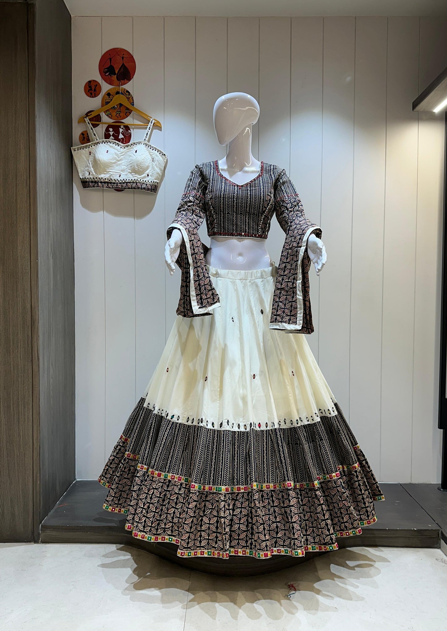 Pure Jaam Cotton Double Blouse Chaniya Choli