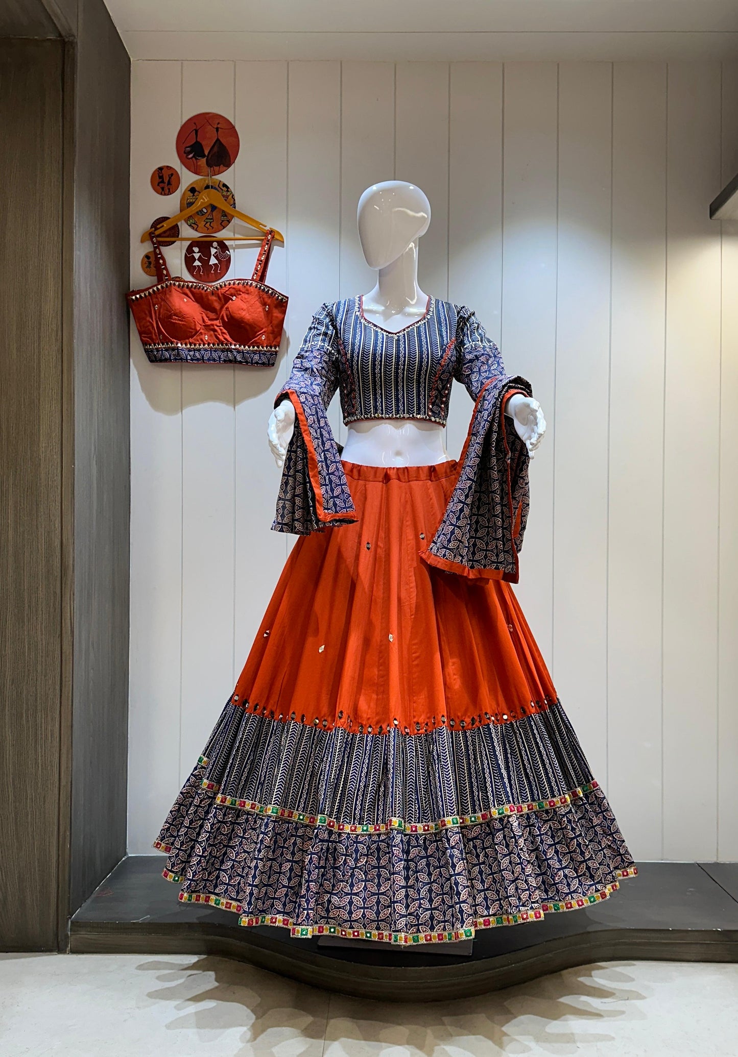 Pure Jaam Cotton Double Blouse Chaniya Choli