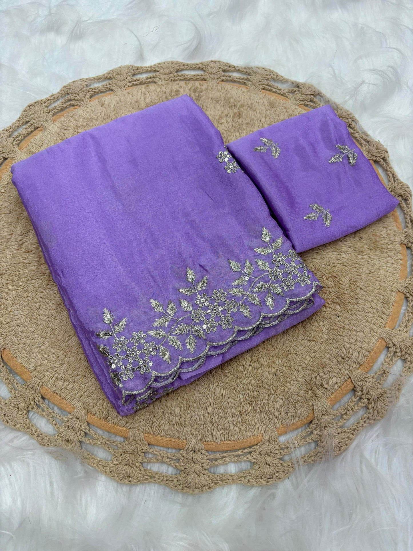 Embroidery Work Saree