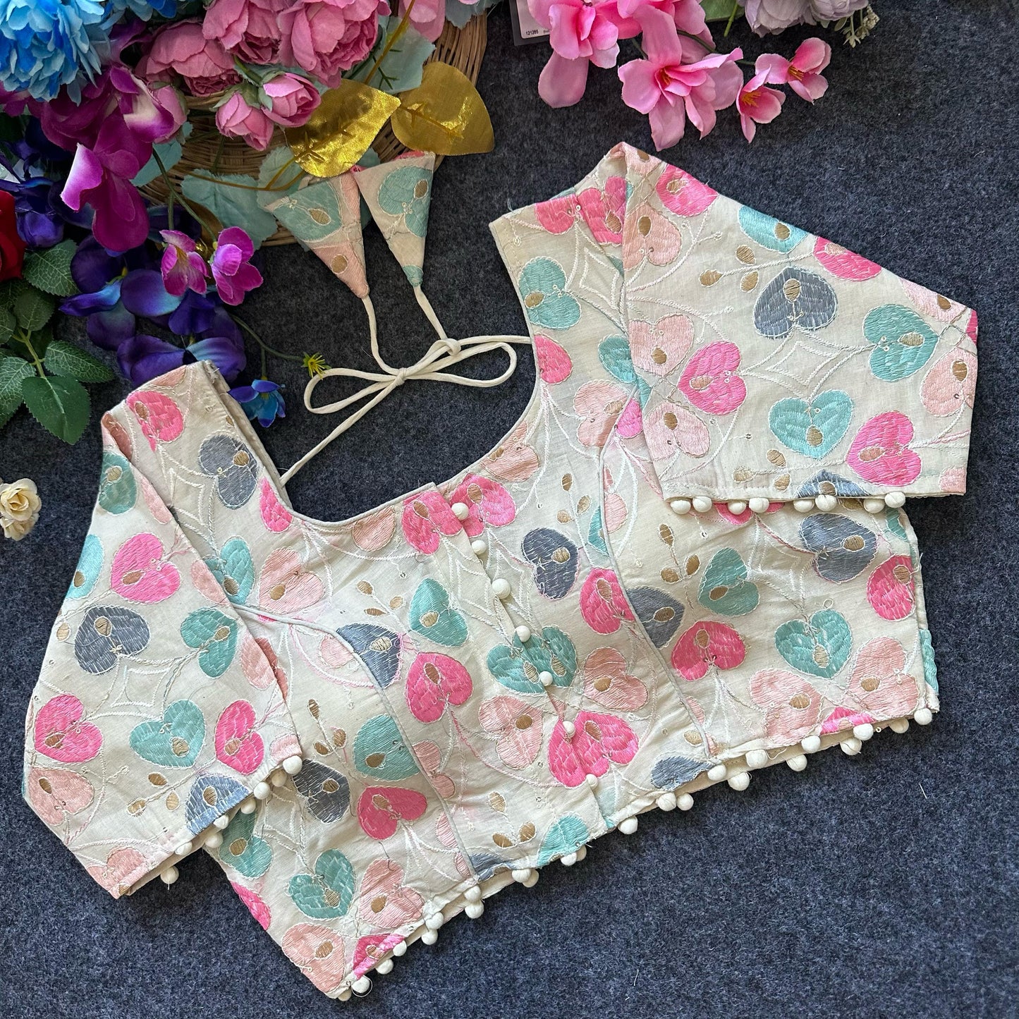 Pure Camric Cotton Dyeable Blouse