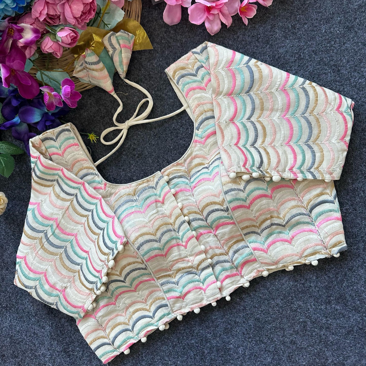 Pure Camric Cotton Dyeable Blouse