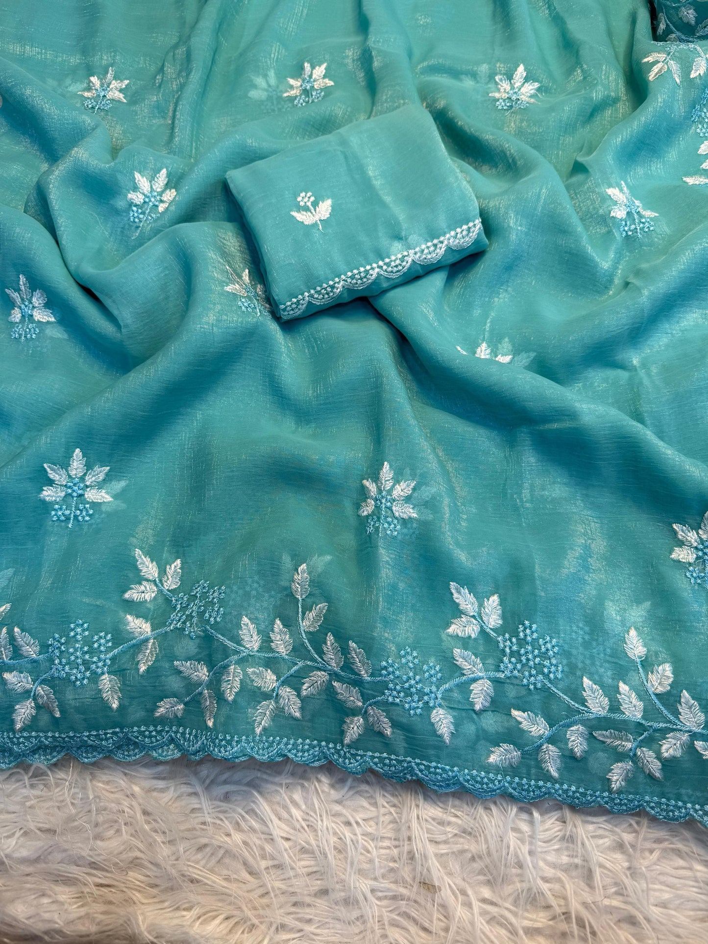 Shimmer Georgette Saree