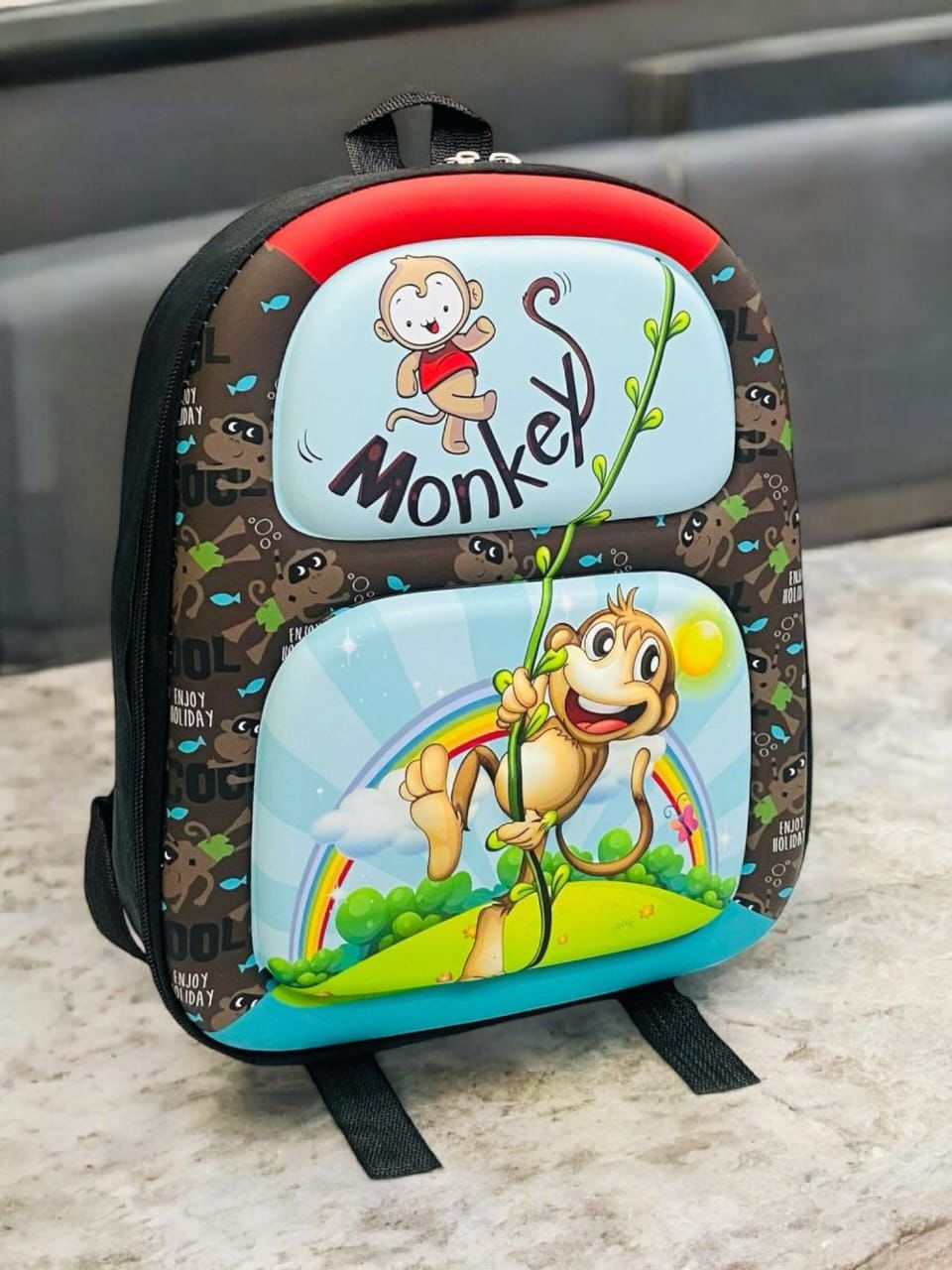 KIDS KINDERGARTEN 3D EMBOSS BACKPACK