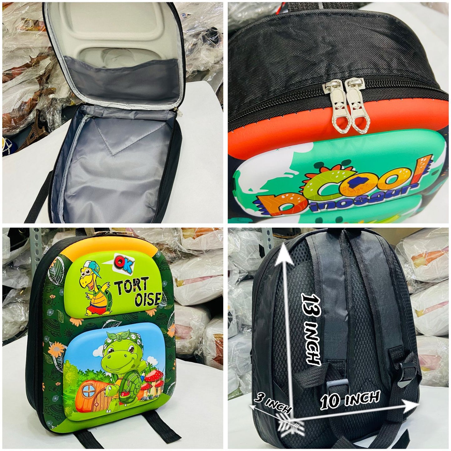 KIDS KINDERGARTEN 3D EMBOSS BACKPACK