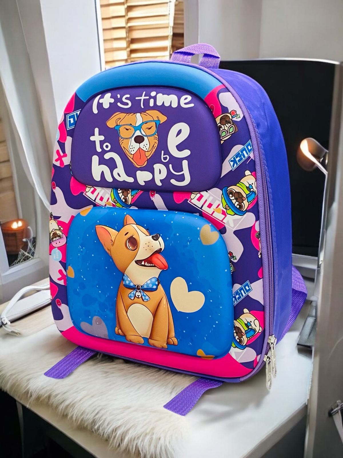 KIDS KINDERGARTEN 3D EMBOSS BACKPACK
