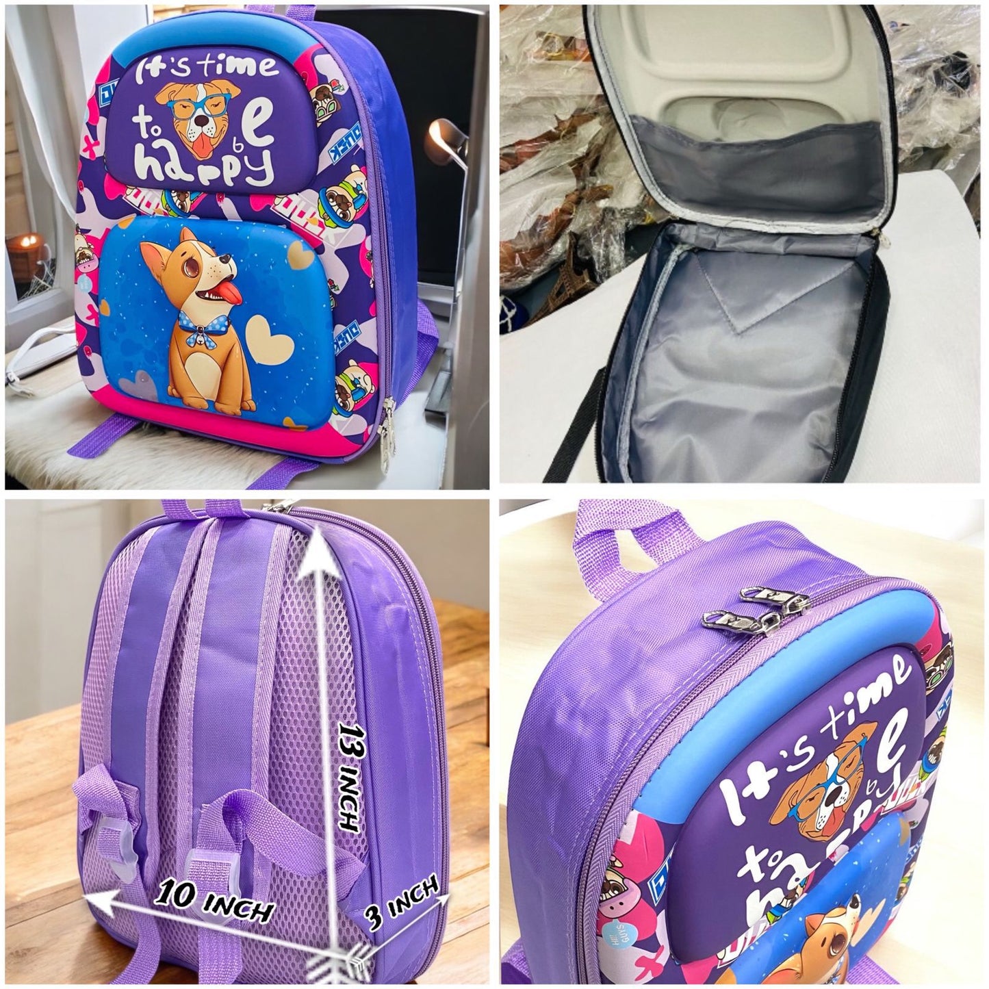 KIDS KINDERGARTEN 3D EMBOSS BACKPACK