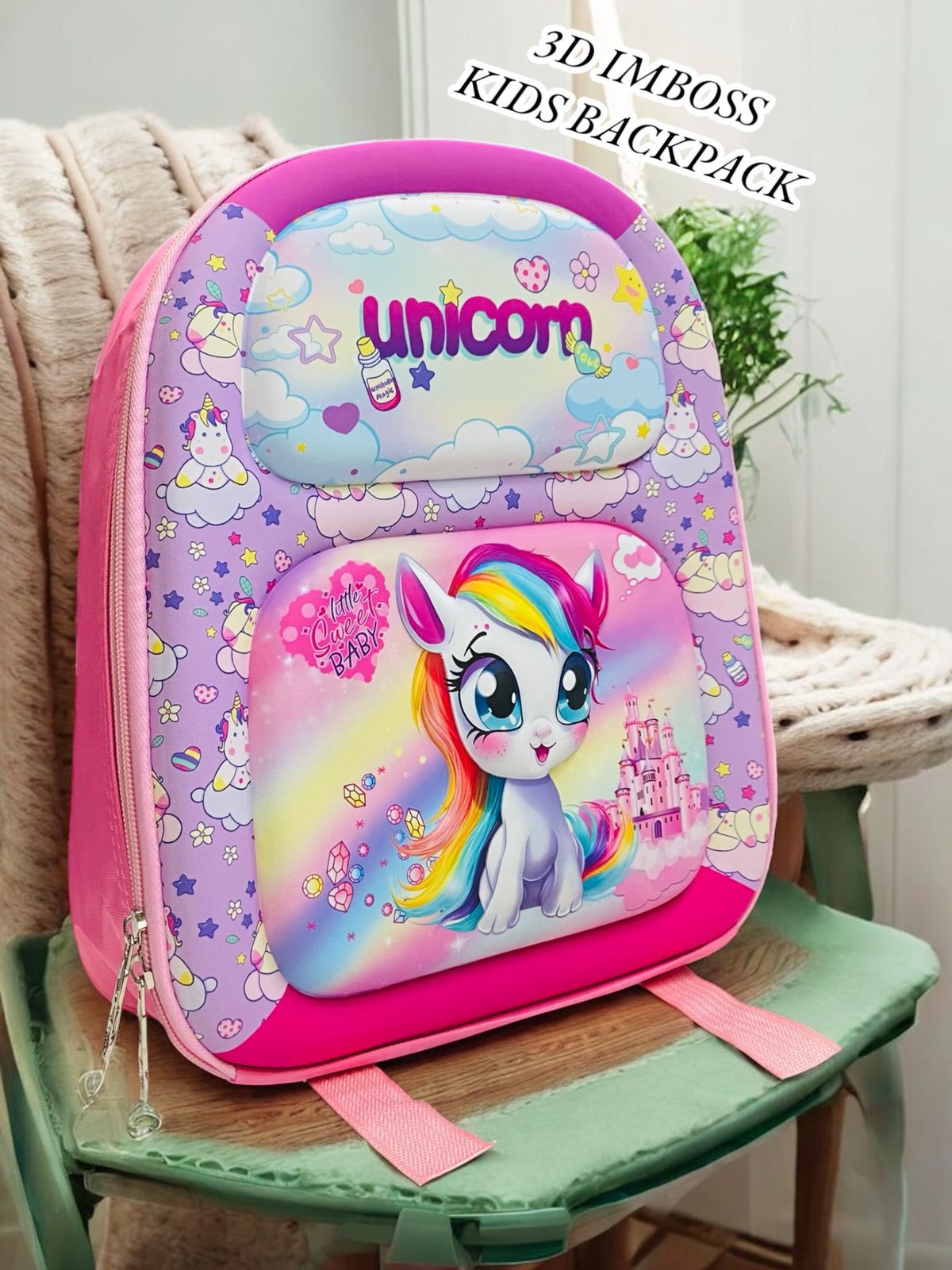 KIDS KINDERGARTEN 3D EMBOSS BACKPACK
