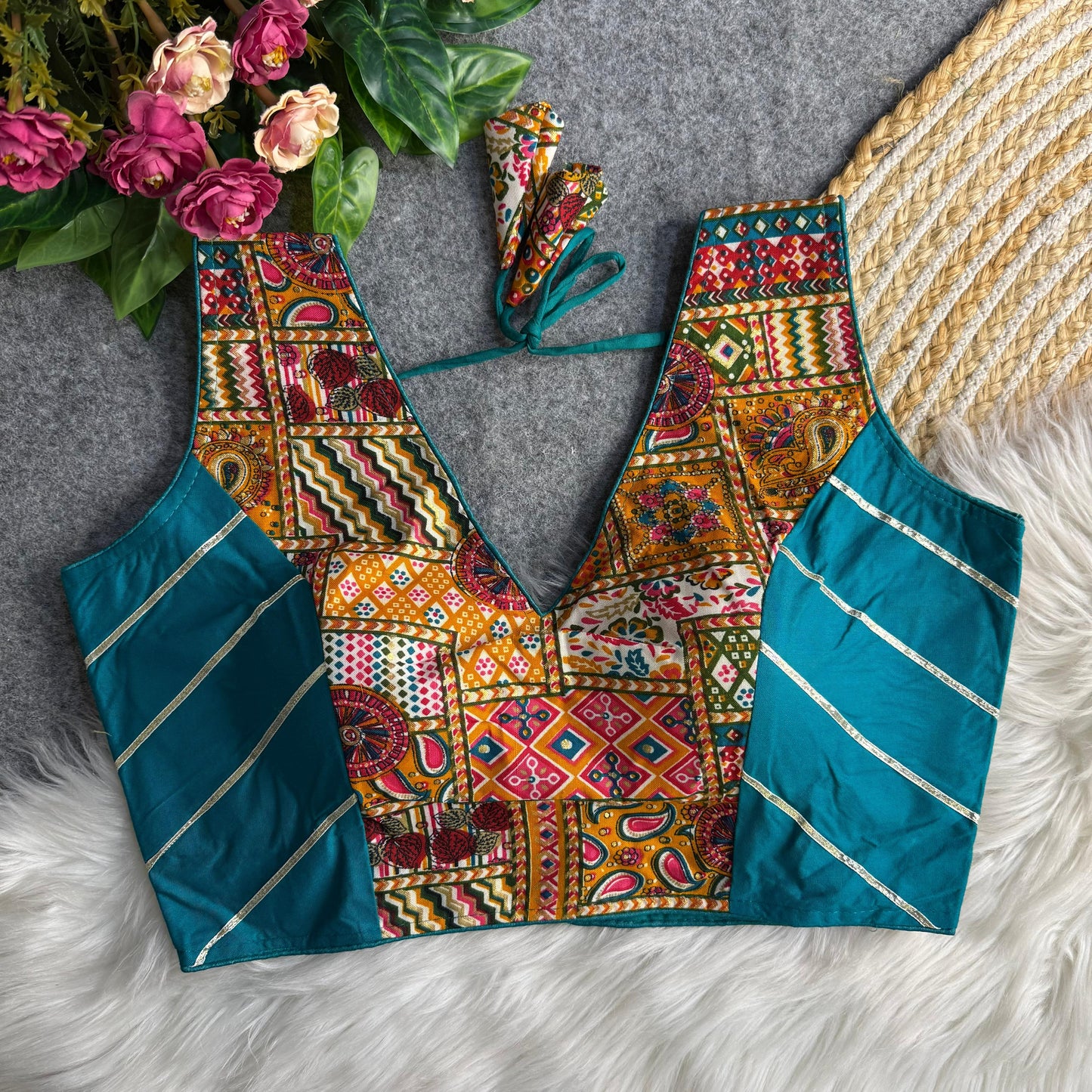 Navratri Rayon Cotton Blouse