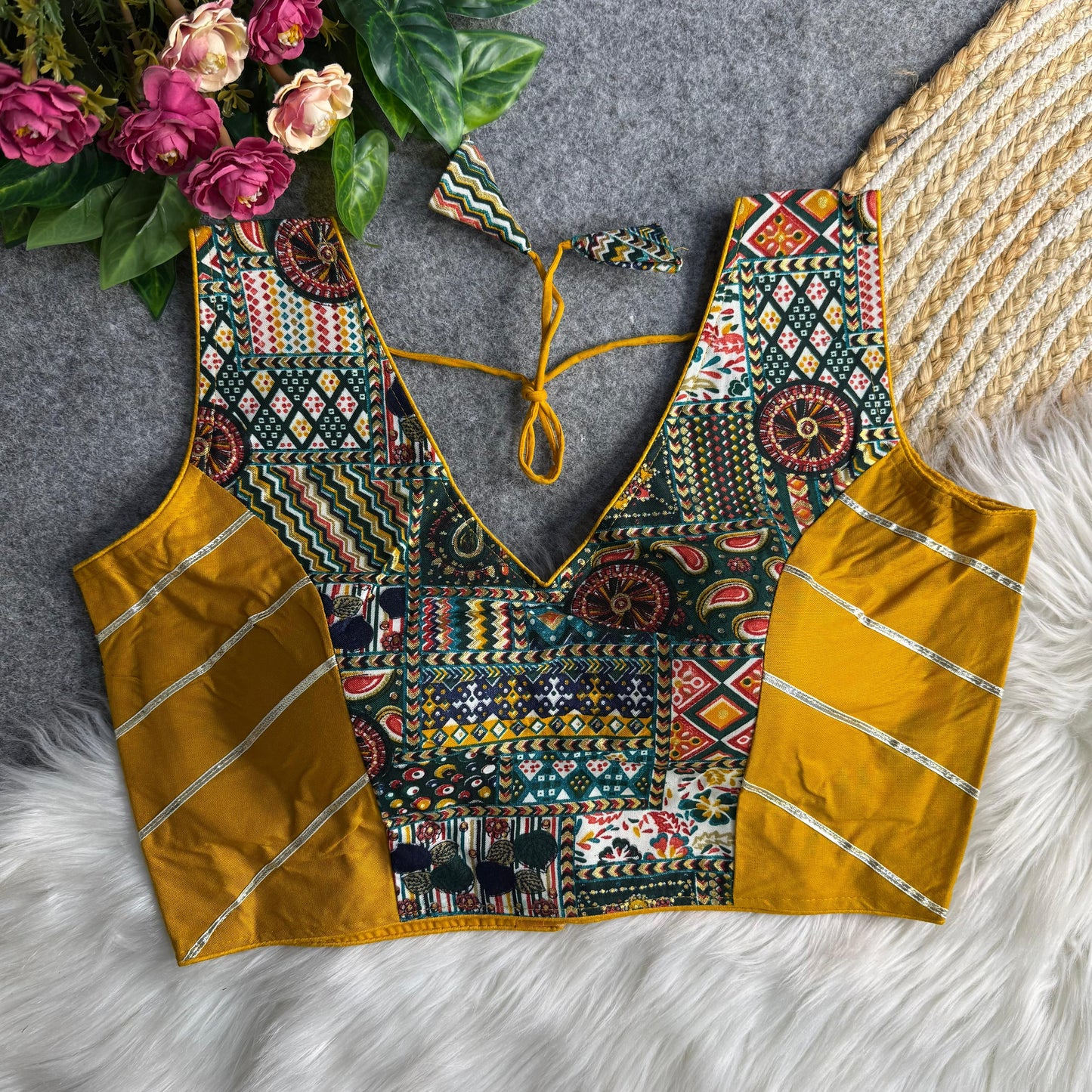 Navratri Rayon Cotton Blouse