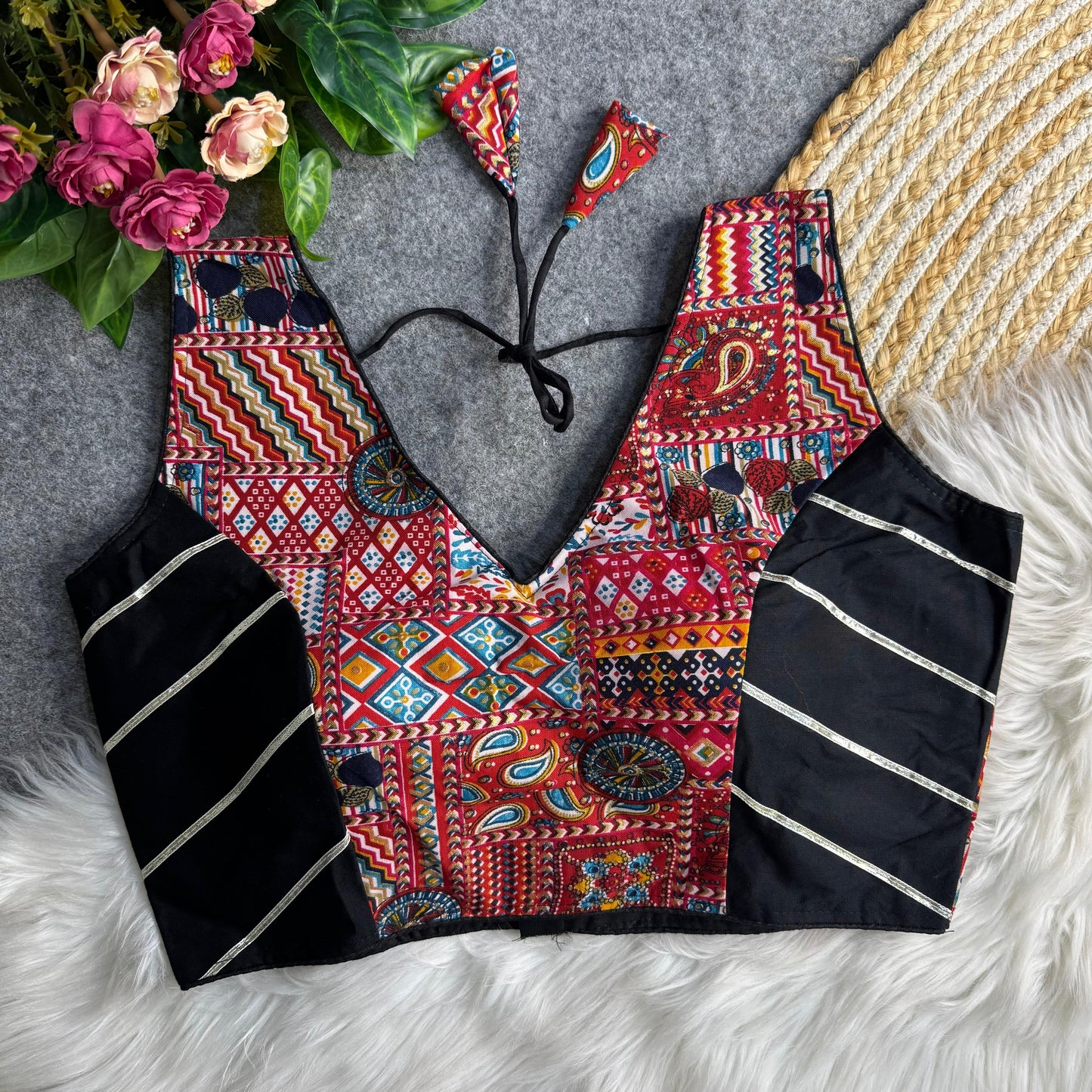 Navratri Rayon Cotton Blouse