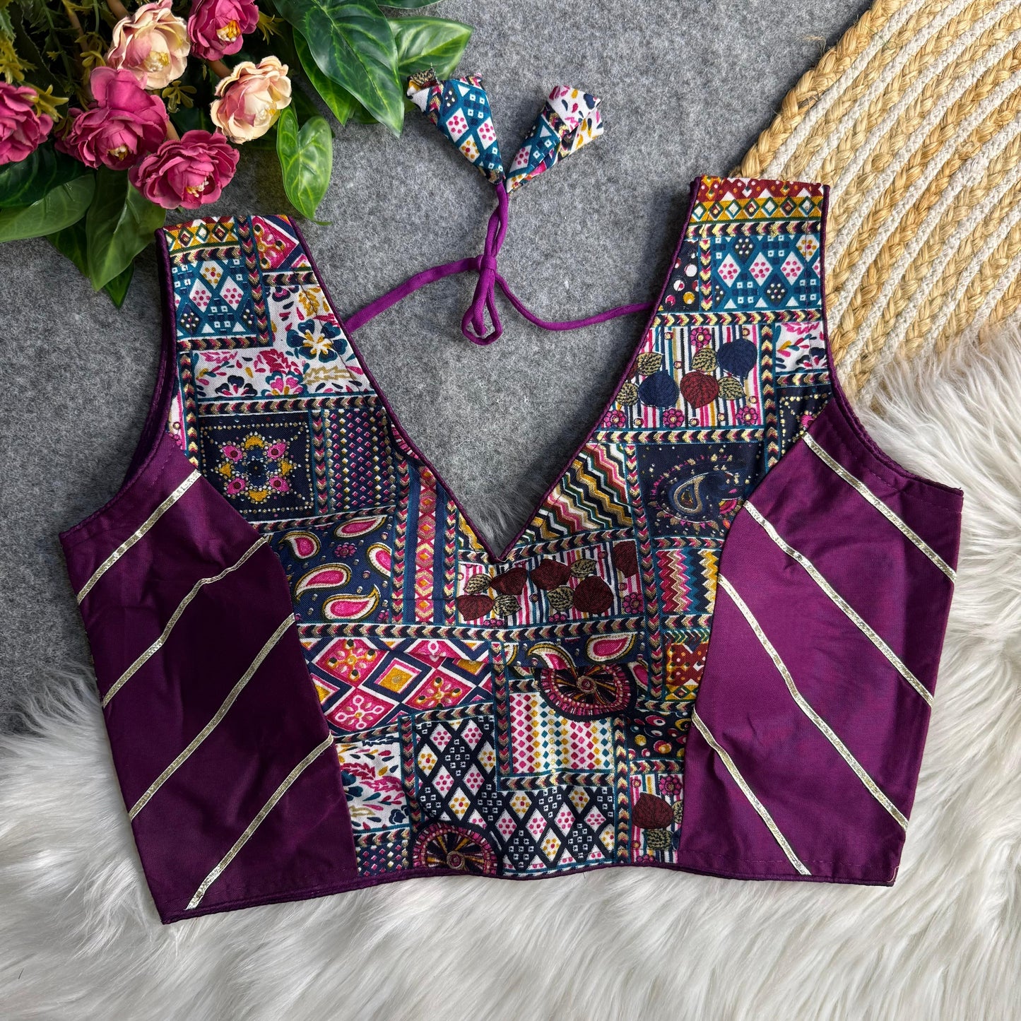Navratri Rayon Cotton Blouse