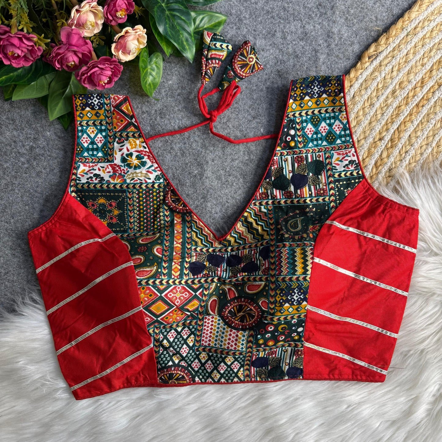 Navratri Rayon Cotton Blouse