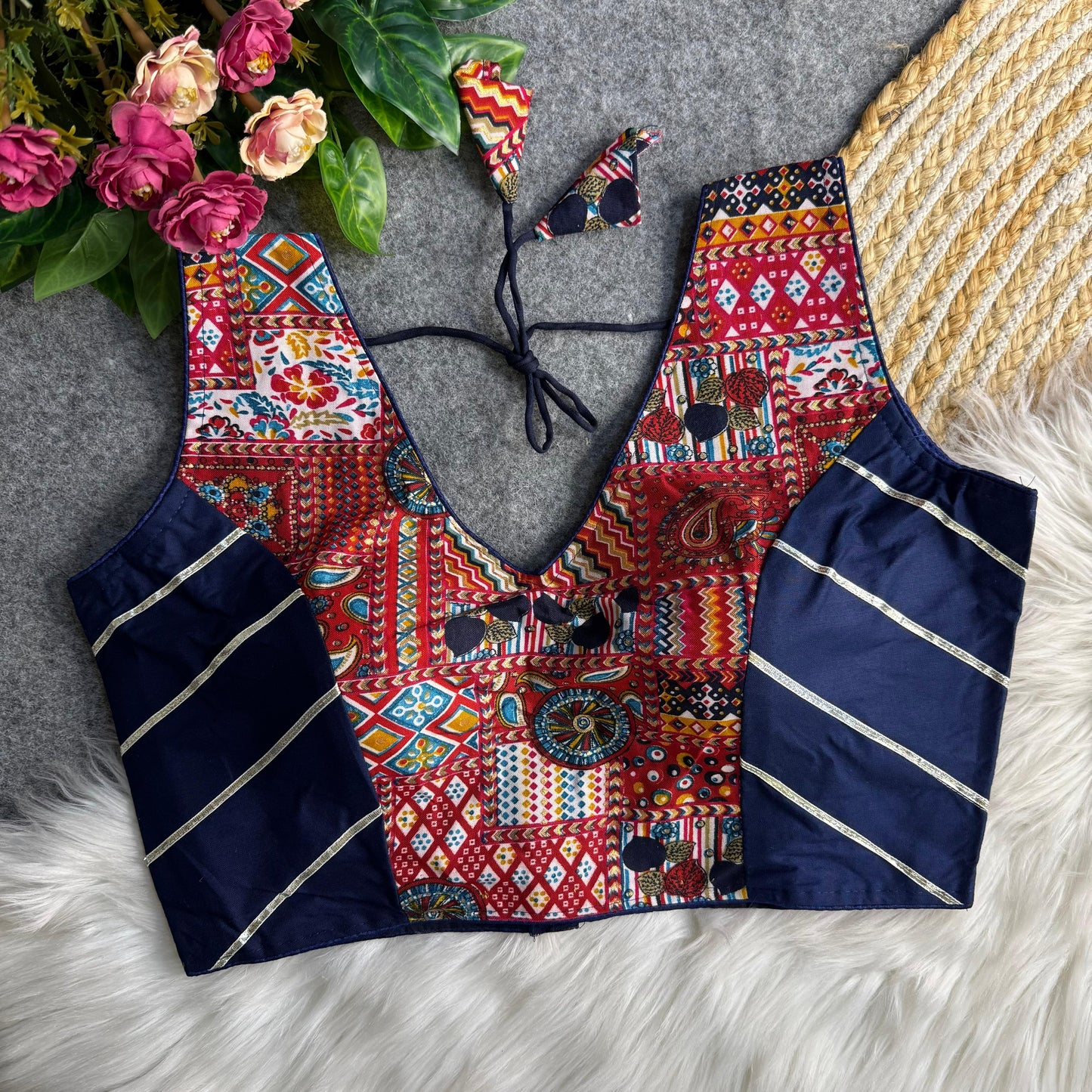 Navratri Rayon Cotton Blouse
