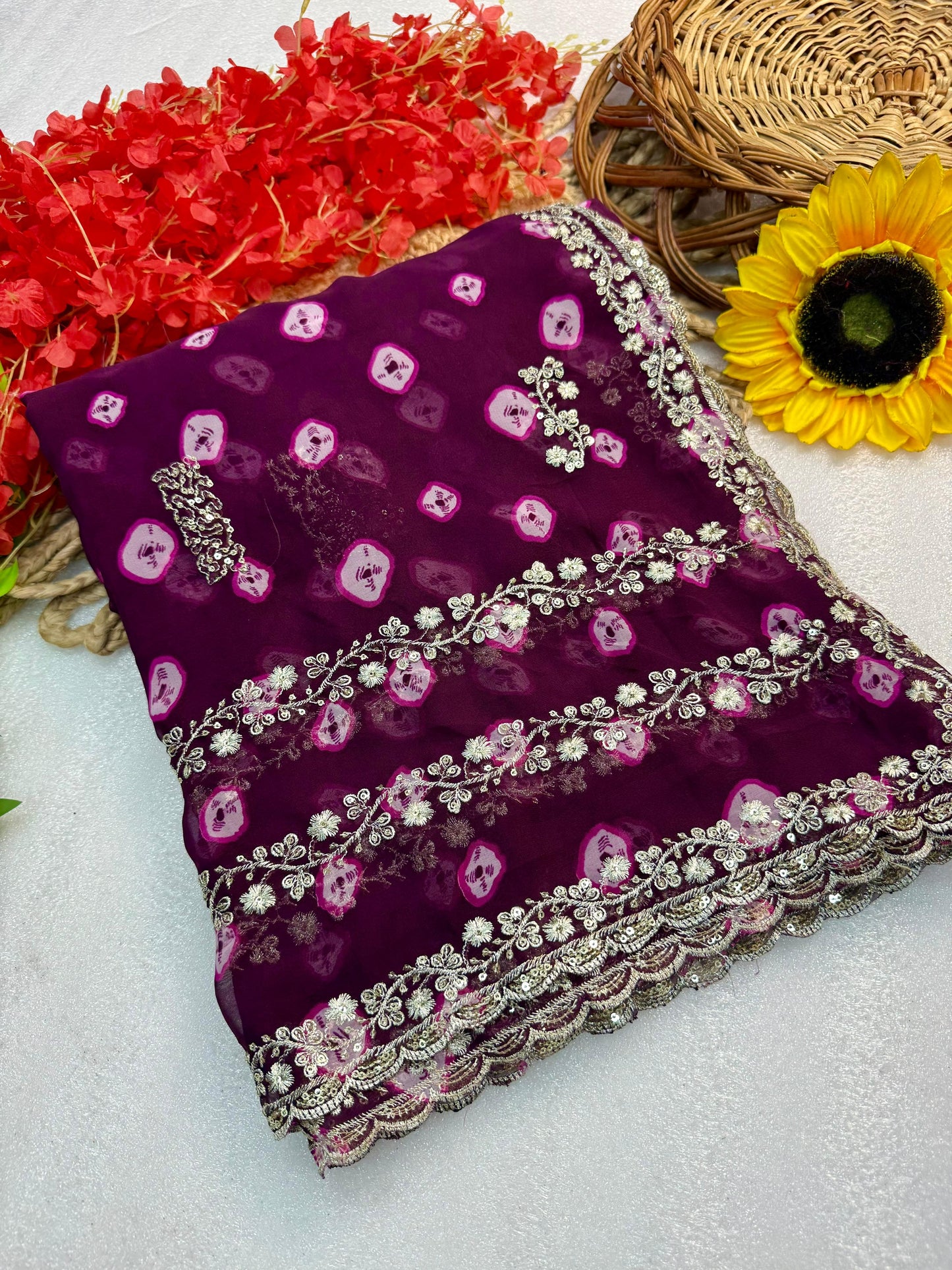 Bandhej Saree