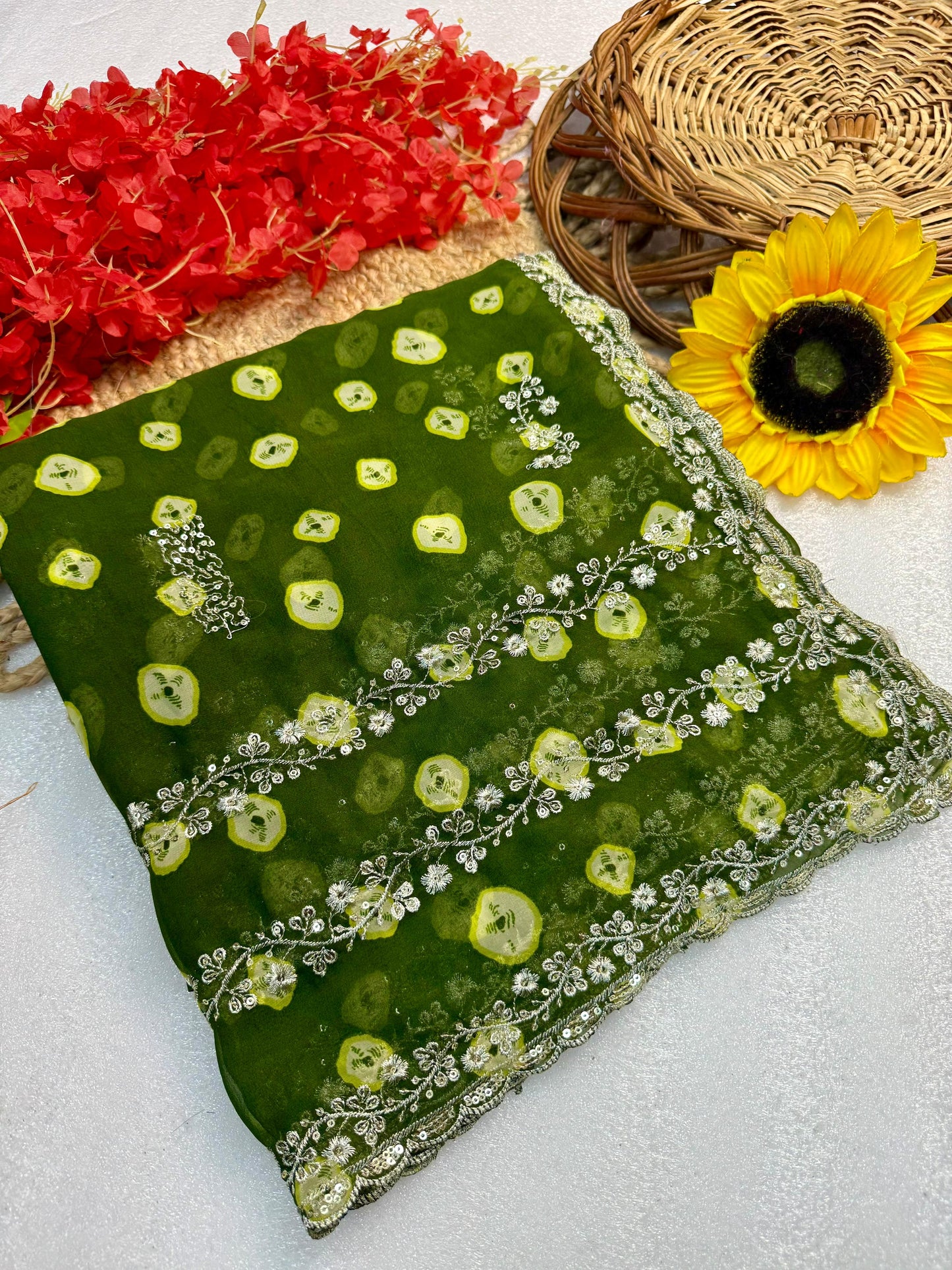 Bandhej Saree