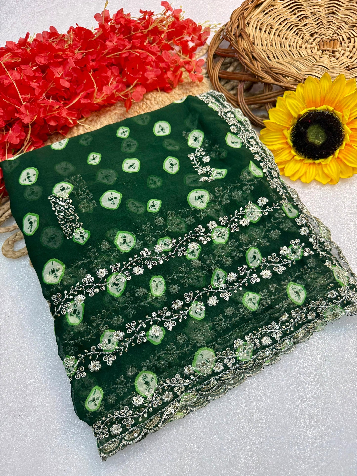 Bandhej Saree