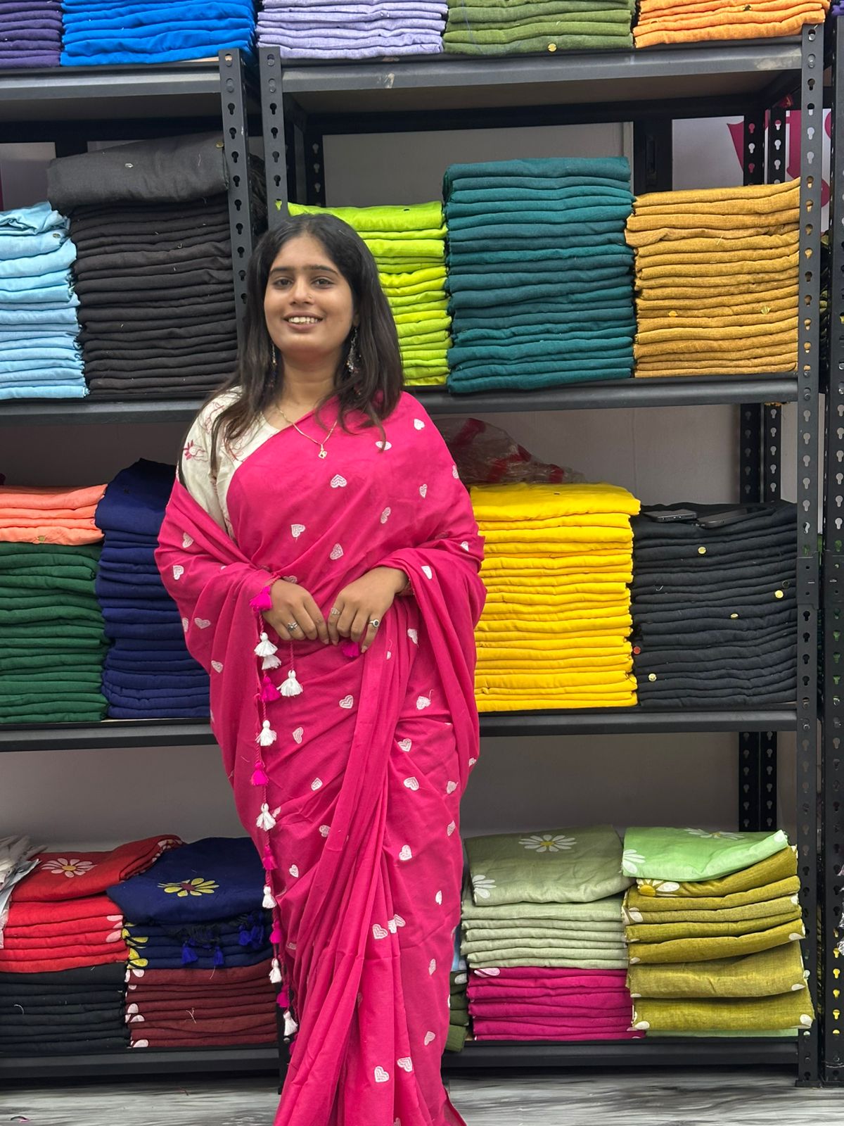 Embroidery Work Saree