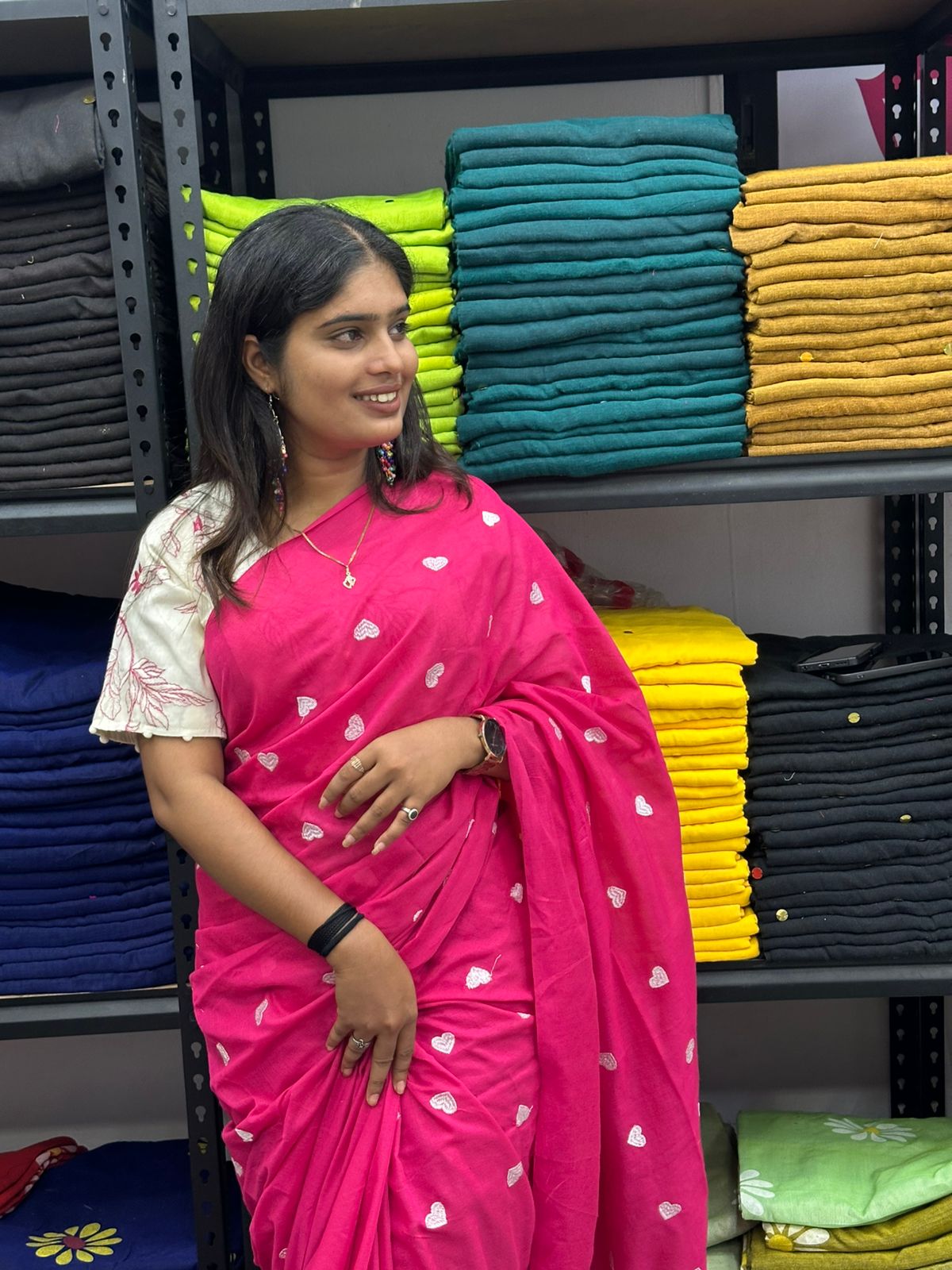 Embroidery Work Saree