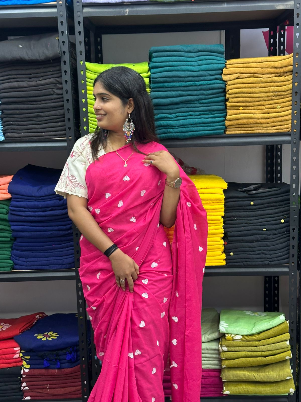 Embroidery Work Saree