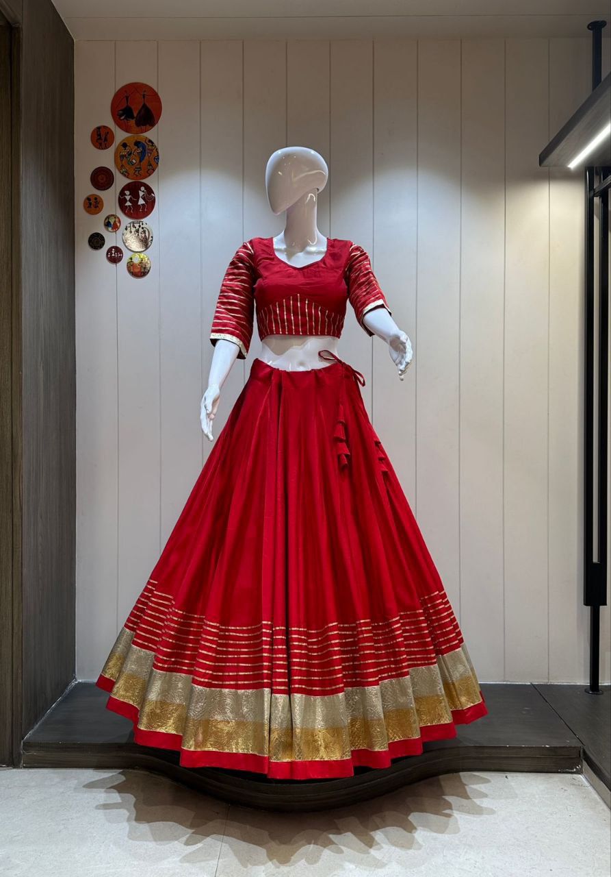 Rayon Cotton Chaniya and Blouse