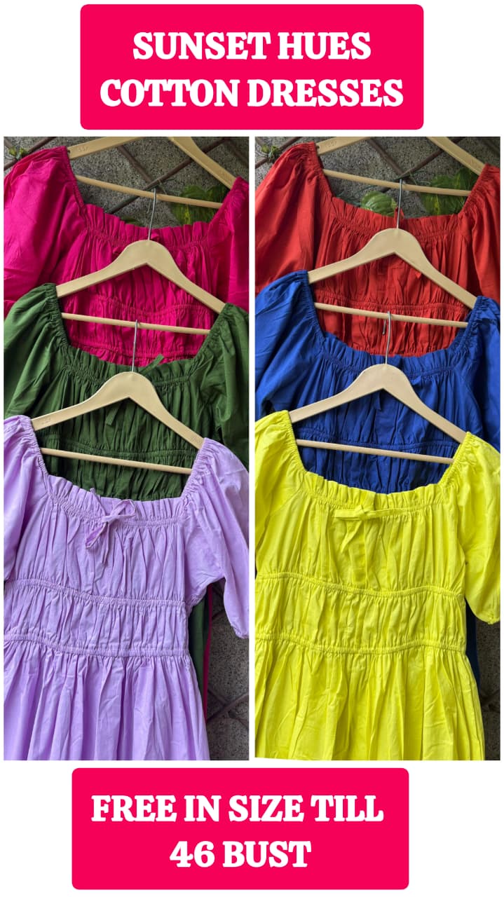 SUNSET HUES SMOCKED DRESSES