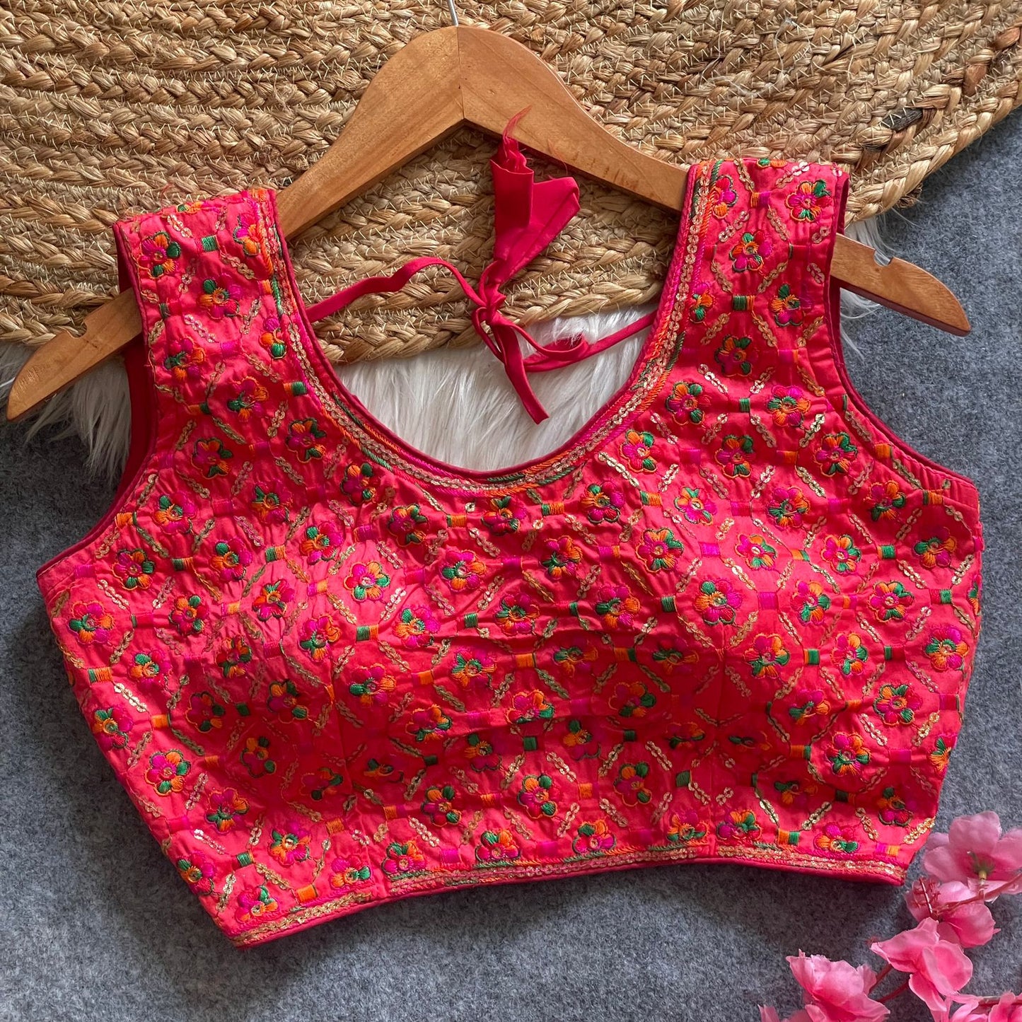Heavy Raw Silk Blouse