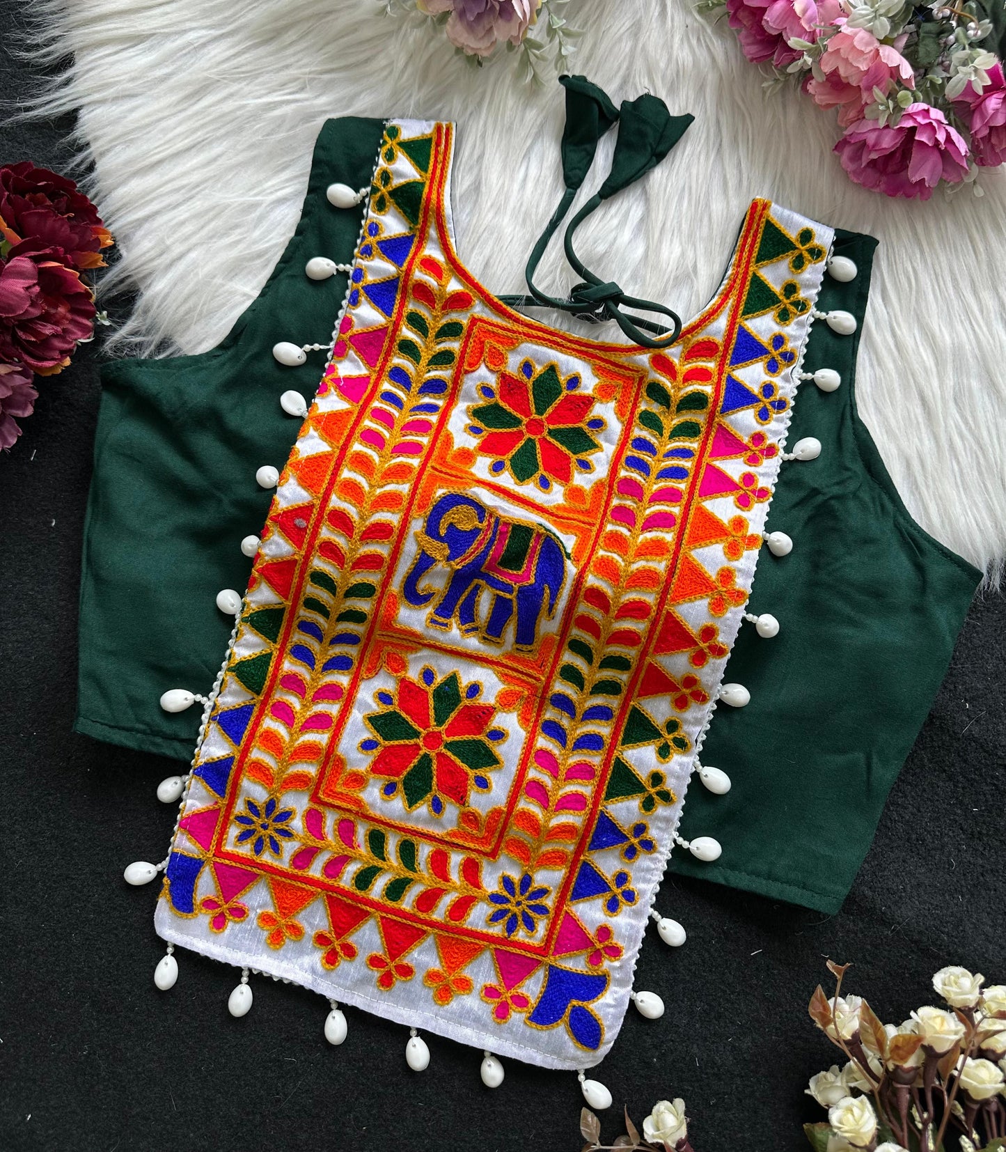 NAVRATRI HALTER NECK DESIGNER BLOUSE