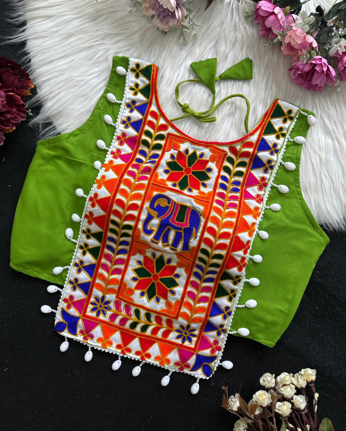 NAVRATRI HALTER NECK DESIGNER BLOUSE