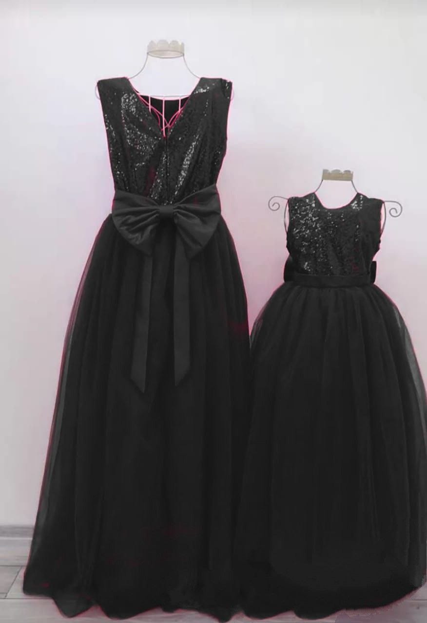 Mom & Daughter Sequin Gown Combo
