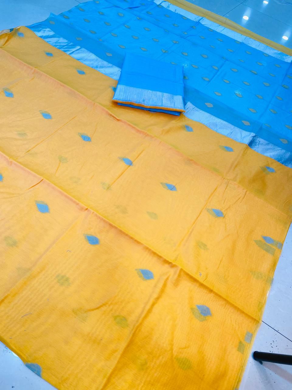 Span Cotton Silk Saree