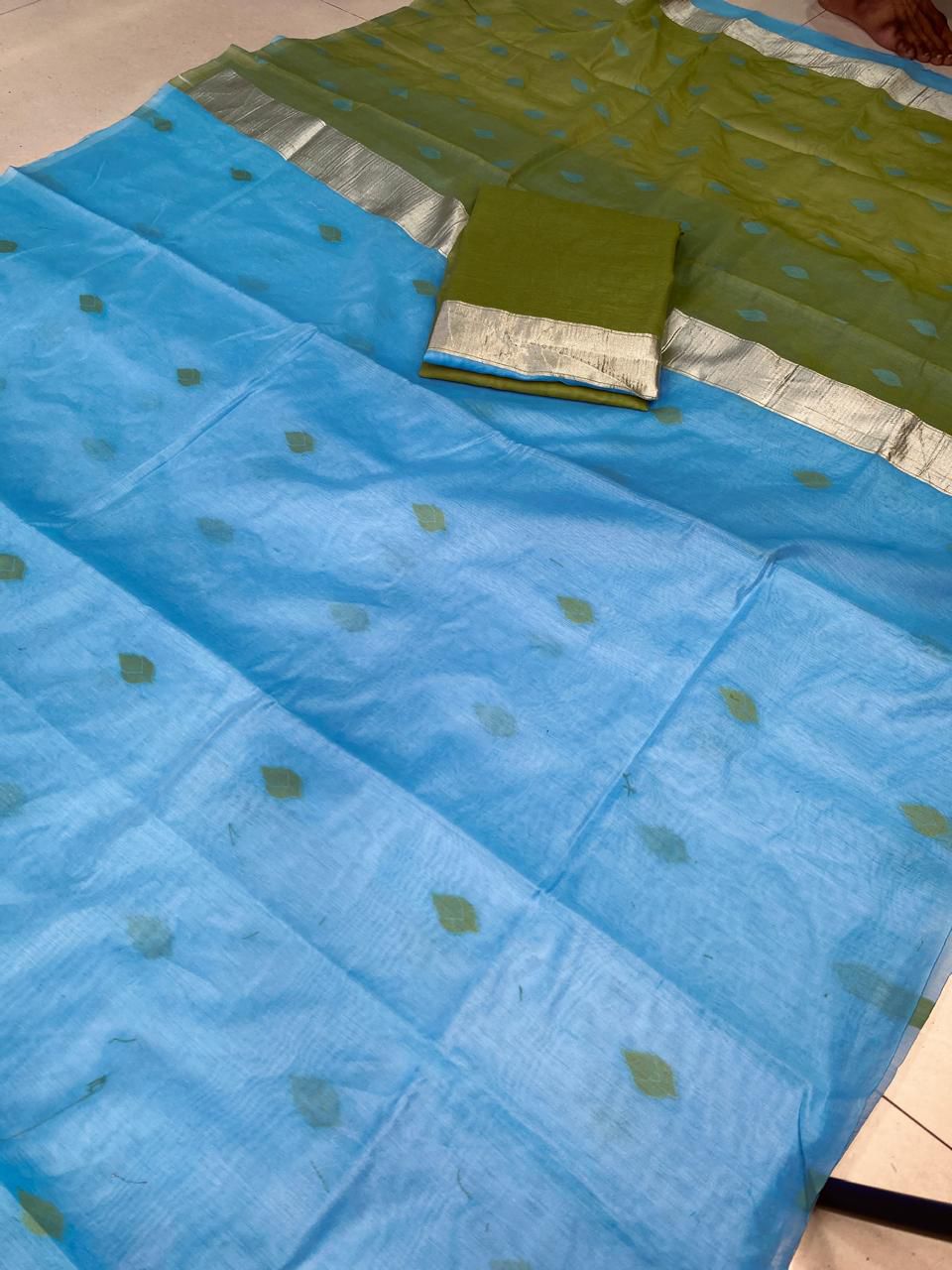 Span Cotton Silk Saree