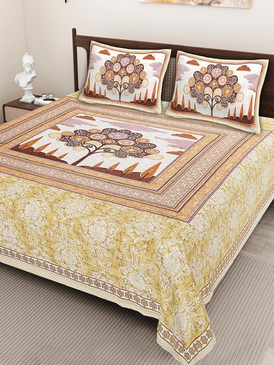 KING SIZE JAIPURI COTTON BEDSHEET