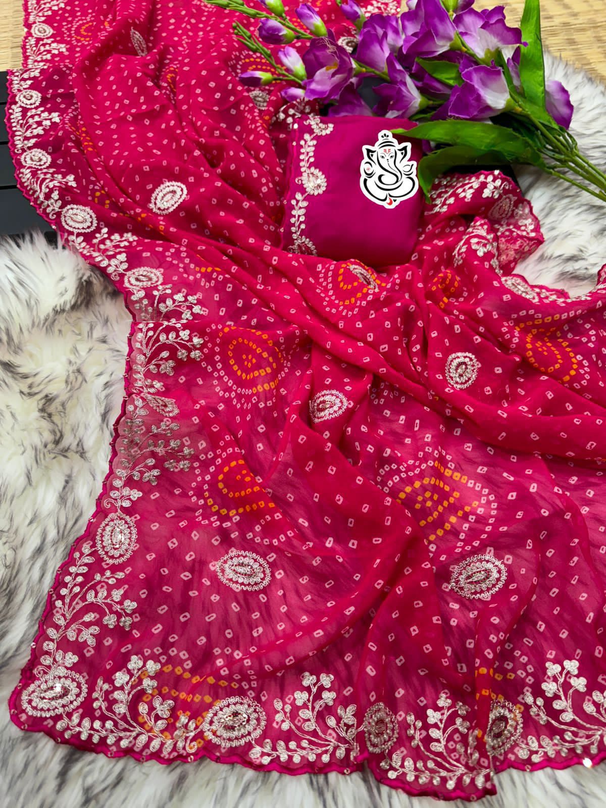 Bandhej Saree
