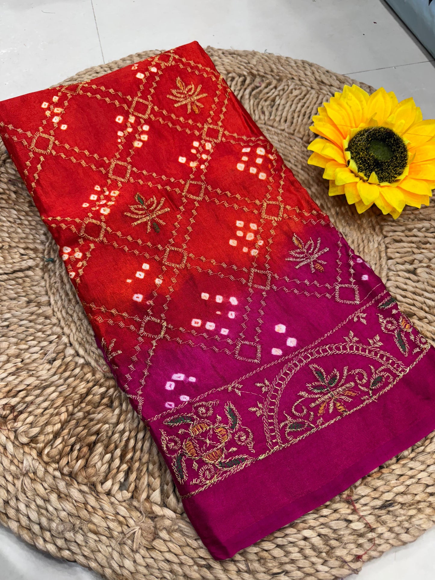 Bandhej Saree