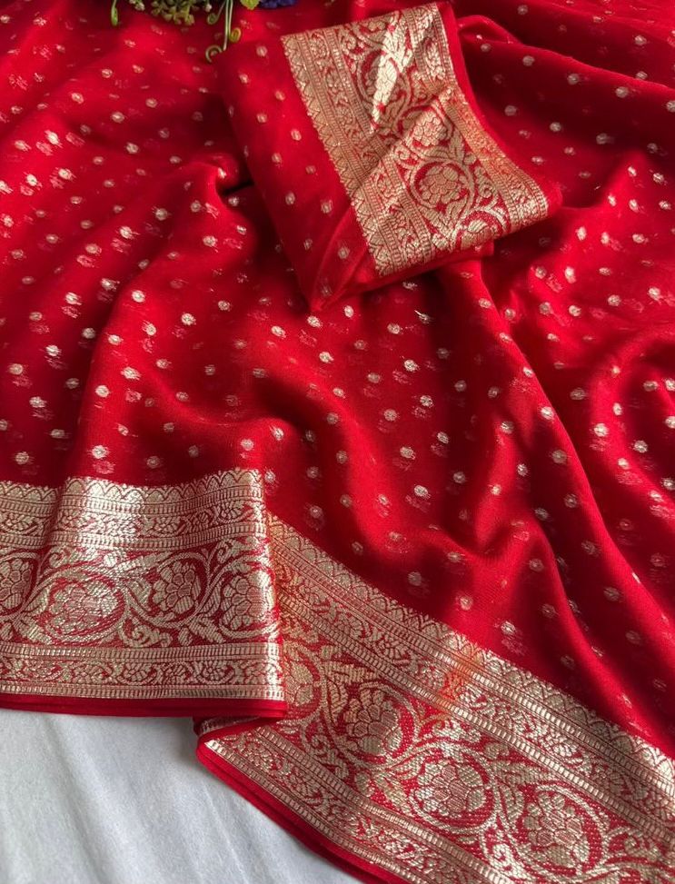 Viscose Georgette Saree