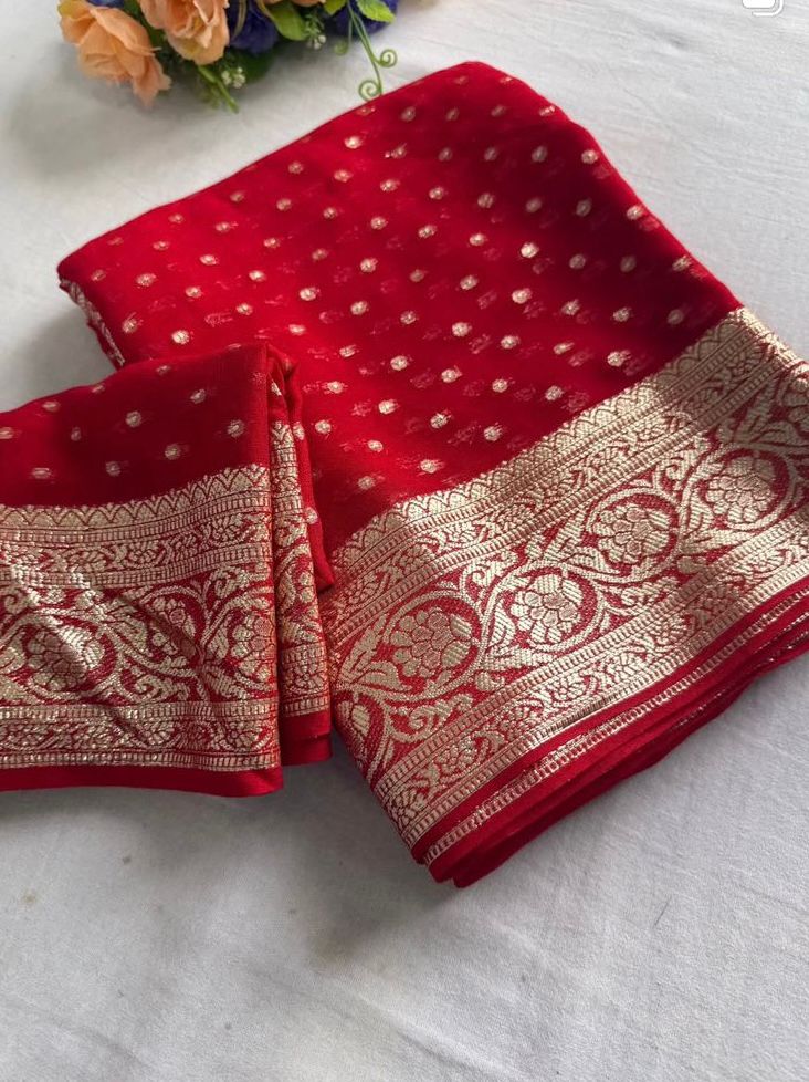 Viscose Georgette Saree